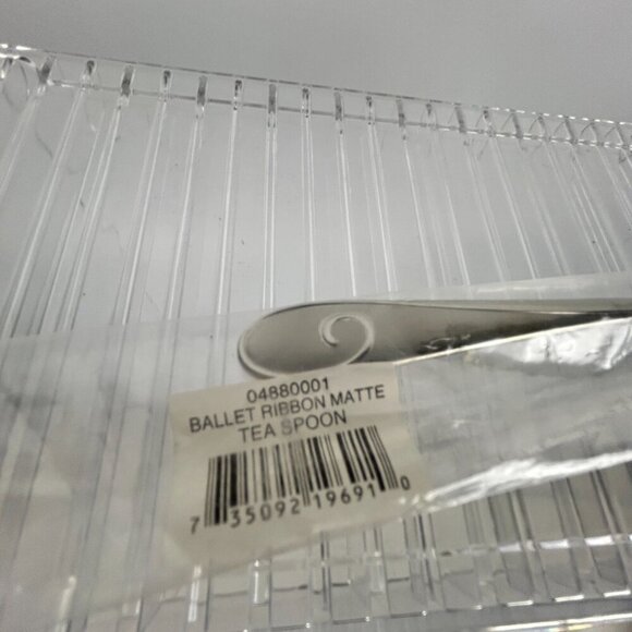 Waterford Ballet Ribbon Matte Stainless Flatware ONE (1) Teaspoon 6-1/4" - Picture 11 of 11